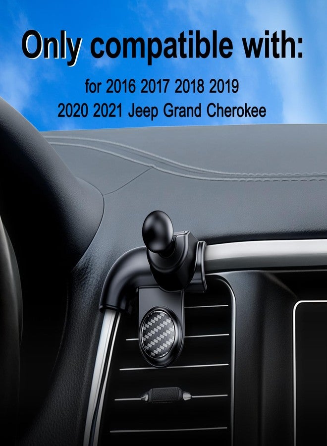 ELOHEI Phone Mount for Jeep Grand Cherokee with Custom Base, Car Phone Holder for Grand Cherokee 2016 2017 2018 2019 2020 2021 Car Accessories (HE05) - Image 2