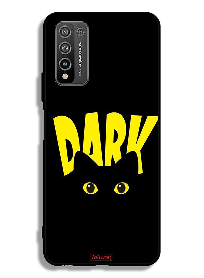 Tolwak غطاء حماية لهاتف Honor 10X Lite - قطة داكنة - Image 2