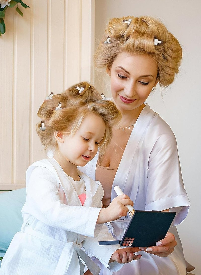 أوزيغالور 8 قطع مشابك شعر لا تنحني ولا تتجعد - مشابك تصفيف الشعر بمشبك التمساح لتصفيف الشعر لتصفيف الشعر في الصالون لتصفيف الشعر، تصفيف الشعر المموج، تطبيق مكياج نسائي، أبيض - Image 2