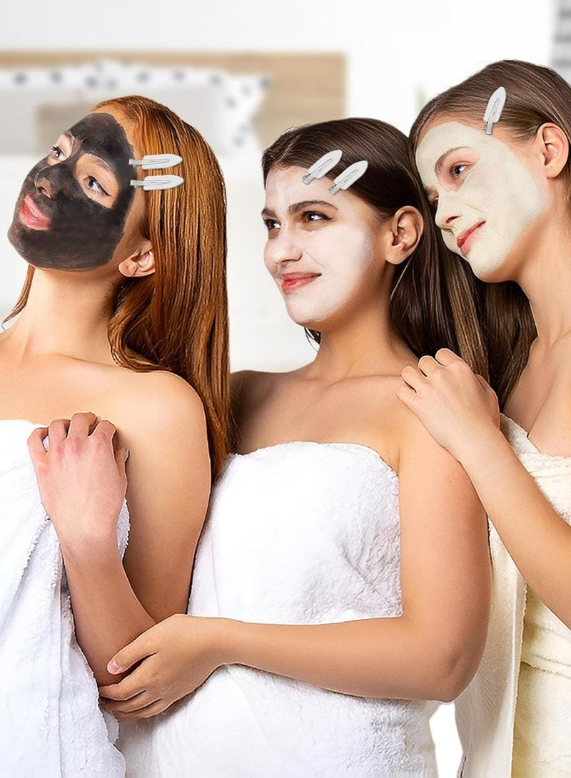 أوزيغالور 8 قطع مشابك شعر لا تنحني ولا تتجعد - مشابك تصفيف الشعر بمشبك التمساح لتصفيف الشعر لتصفيف الشعر في الصالون لتصفيف الشعر، تصفيف الشعر المموج، تطبيق مكياج نسائي، أبيض - Image 4