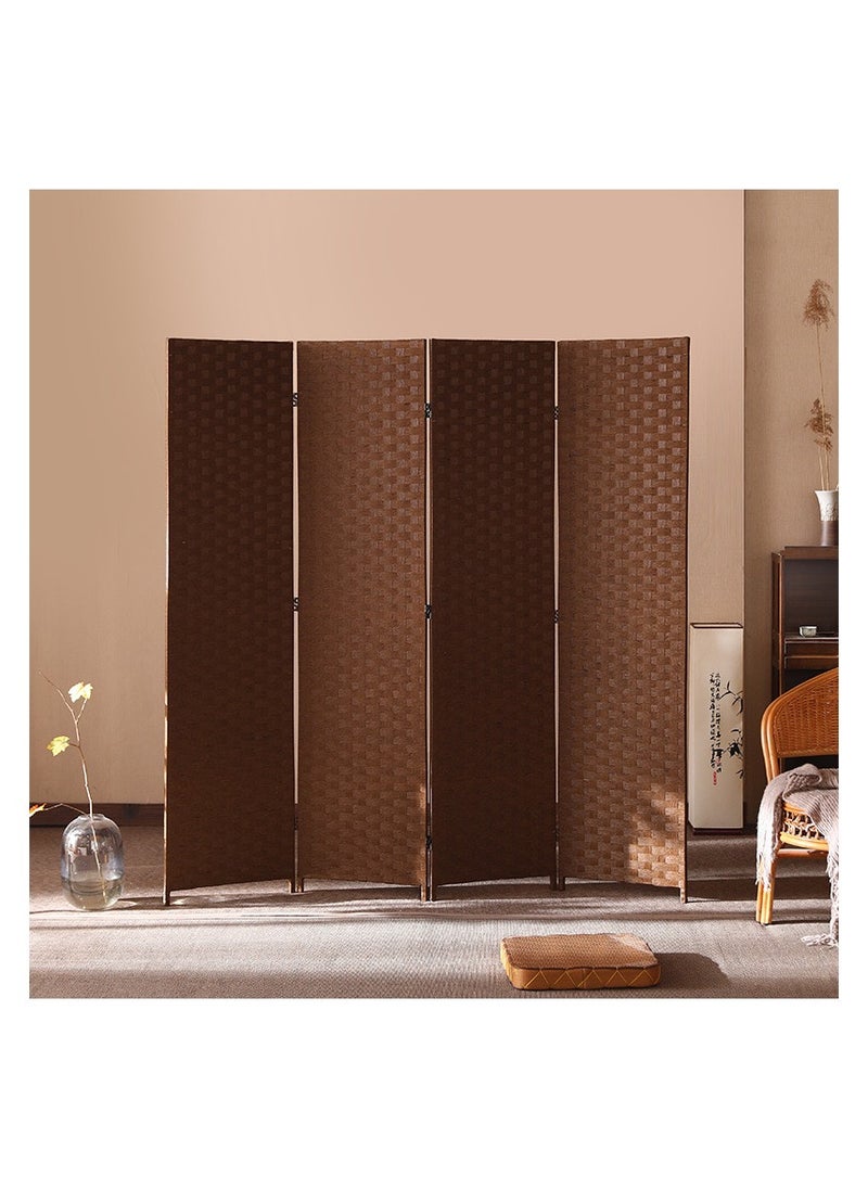 Hanaiette - Modern Stylish Design Room Partition/Room Dividers  4 Panel Folding Privacy Screens Partition Walls(L x W x H) 200 x 4 x 180 cm Model (PF-12) - Image 1