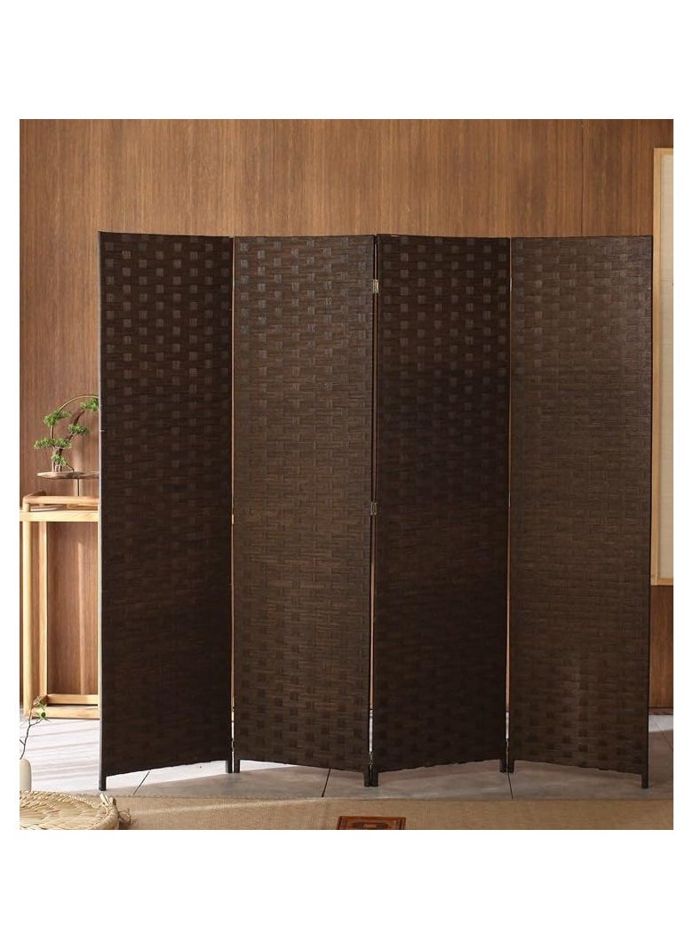Hanaiette - Modern Stylish Design Room Partition/Room Dividers  4 Panel Folding Privacy Screens Partition Walls(L x W x H) 200 x 4 x 180 cm Model (PF-12) - Image 1