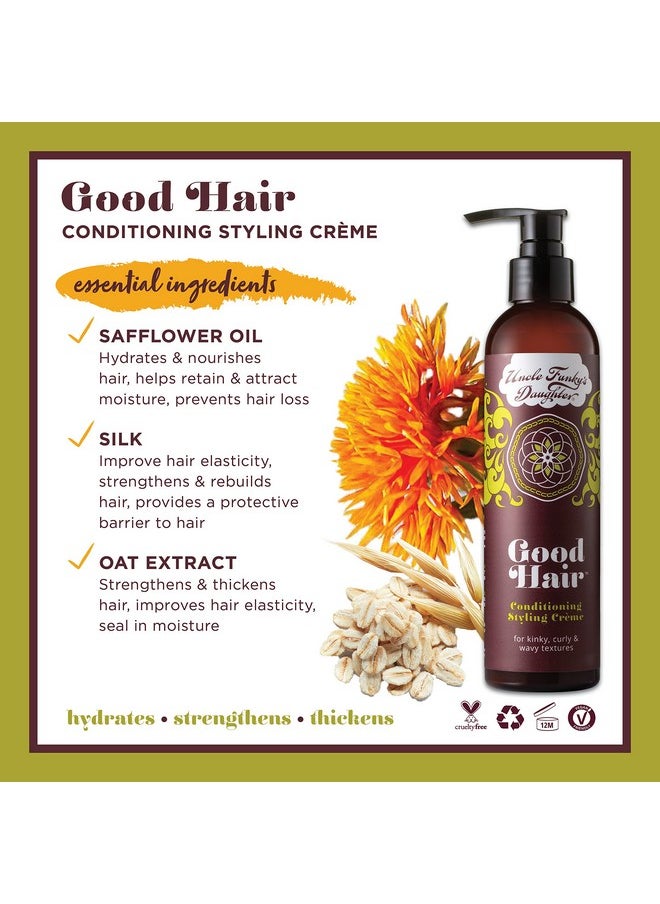 Uncle Funky's Daughter - Good Hair Conditioning Styling Creme 8 Oz - Image 1