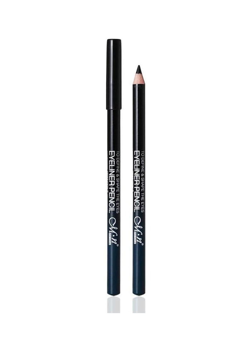 Mn MENOW Eyeliner Pencil, Black, Matte Finish, Smudge-Resistant, Professional Precision Tip - Image 1