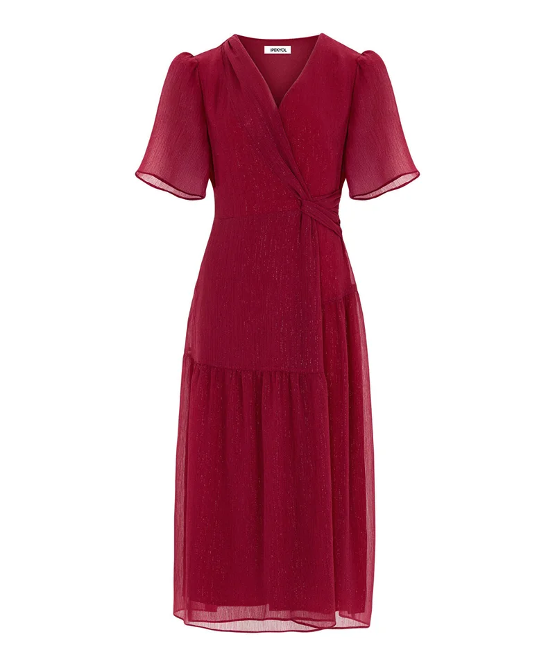 Ipekyol  Gathered Wrap Front Dress for Women | Best Price UAE