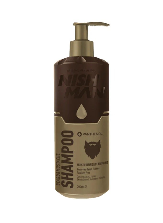 NISHMAN Beard & Mustache Shampoo 200ml