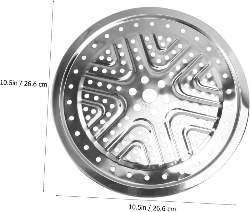 VOSAREA Stainless Steel Steaming Rack Steamer Hotel Pot Steaming Plate Food Steamer Tool - Image 2