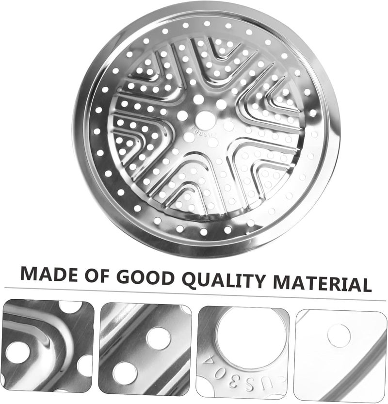 VOSAREA Stainless Steel Steaming Rack Steamer Hotel Pot Steaming Plate Food Steamer Tool - Image 5