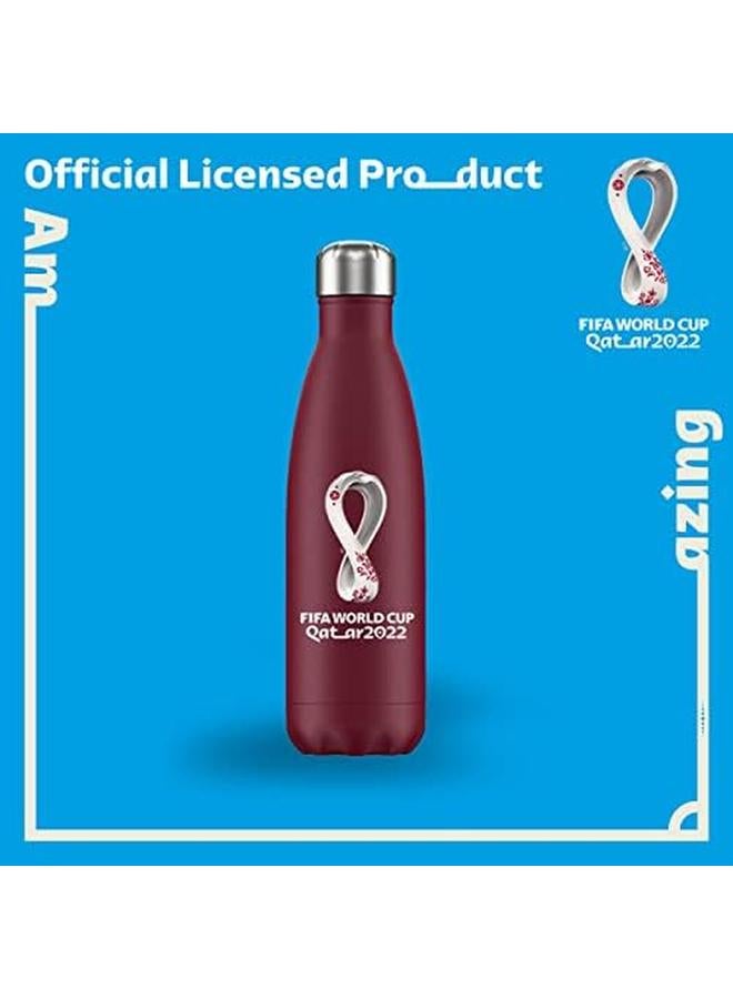FIFA Stainless Steel Vacuum Double Wall Bottle 500Ml Maroon Rt5011021 - Image 2