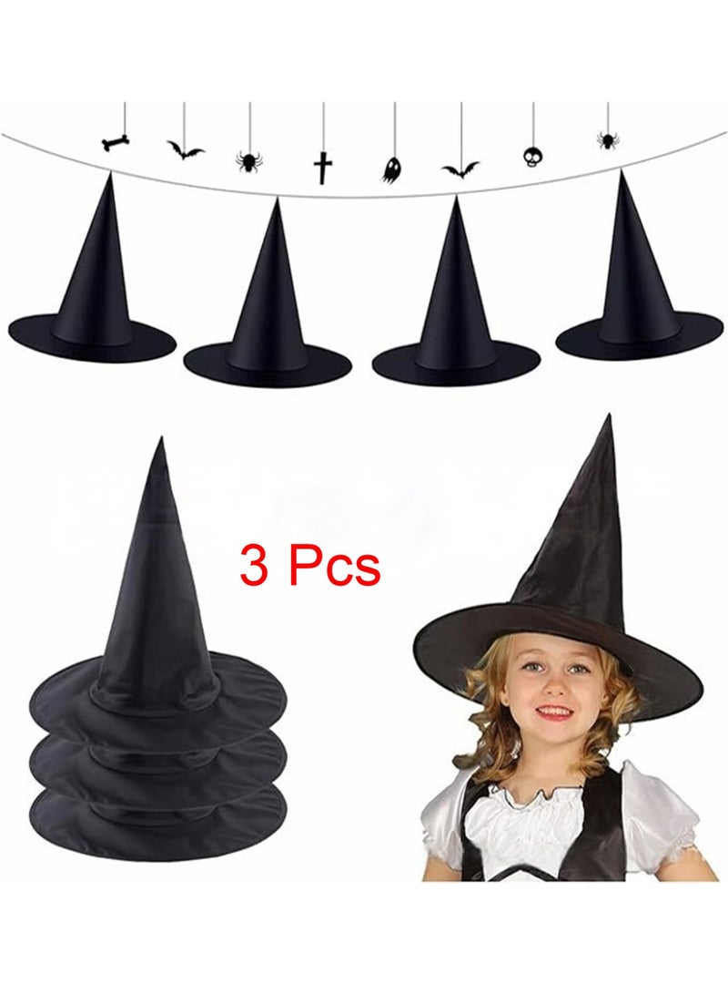 3 Pcs Halloween Oxford Wizard Hat - Image 1