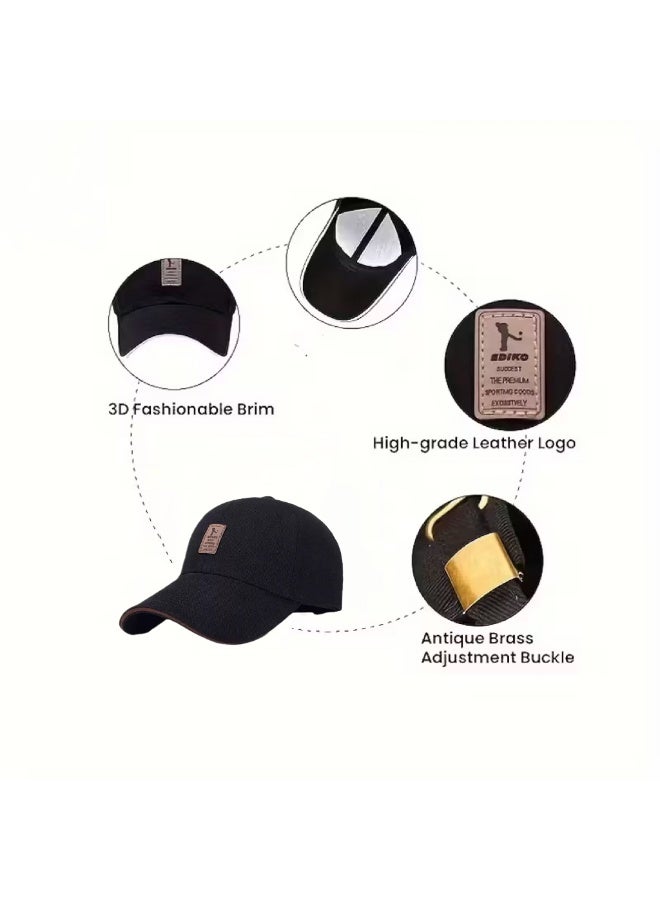 EDIKO 1 Unisex Cycling Hat,Baseball Cap, Golf Cap，Y2K Style ,Simple Business Baseball Cap for All Seasons, Unisex Outdoor Sun Hat, Casual Sun Hat - Image 5