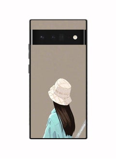 Protective Case Cover For Google Pixel 6a Brown Hat Girl Design Multicolour