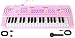 TWFRIC Kids Toddler Toy Piano Keyboard 37 Key Pianos for Kid Music Toys Instruments with Microphone Explore Creativity Perfect Birthday for 38 Year Old Pink - Image 2