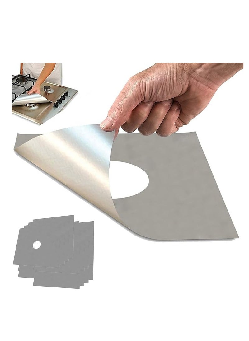 Generic - Stove Burners Non Stick Disposable Foil Covers To Keep It Clean Set Of 40 Pieces - Image 1