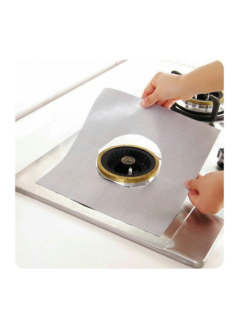 Generic - Stove Burners Non Stick Disposable Foil Covers To Keep It Clean Set Of 40 Pieces - Image 1