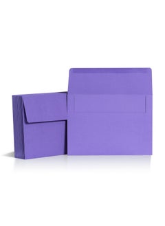 MATICAN 5X7 Envelopes For Invitations 40Pack A7 Envelopes For 5X7 Cards Colored Invitation Envelopes Purple 5 1/4 X 7 1/4 Inches  - Image 1