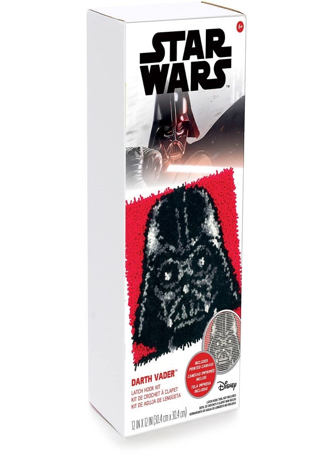 Dimensions Darth Vader Star Wars Latch Hook Kit with Pattern, 12" x 12", Multicolor 3 Piece - Image 5