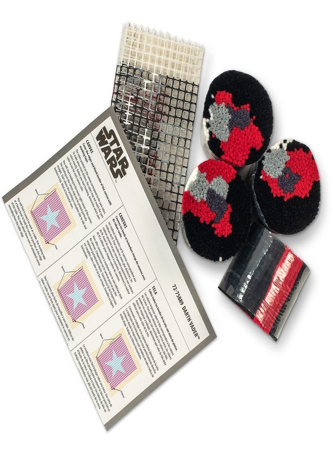 Dimensions Darth Vader Star Wars Latch Hook Kit with Pattern, 12" x 12", Multicolor 3 Piece - Image 3