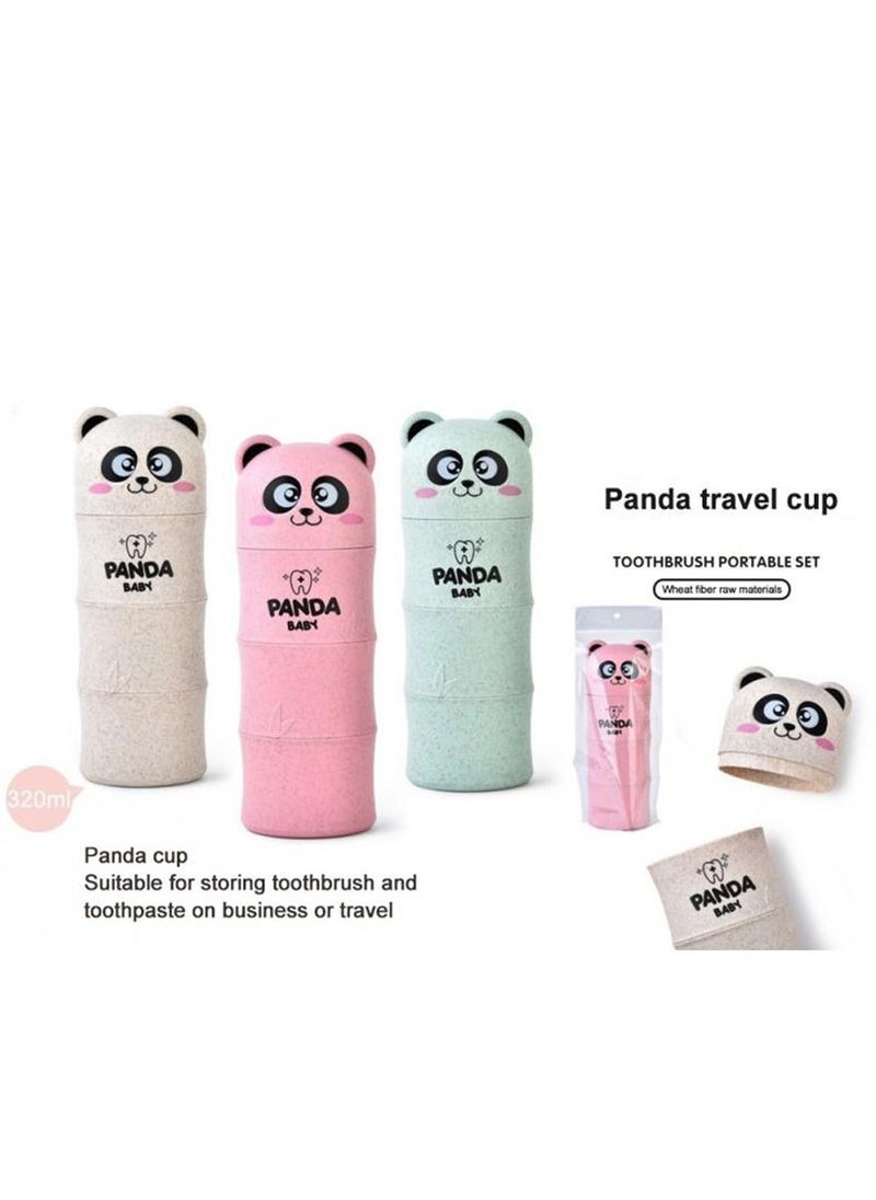 Brain Giggles Brain Giggles Multi Purpose Wheat Fiber Kids Portable Case Cutlery Case or Pencil Case for School Toothbrush Toothpaste Storage Box for Travel Green  - Image 4