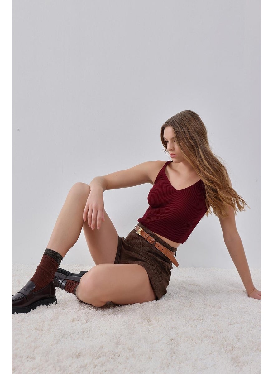 Burgundy Strappy V Neck Knitted Undershirt - pzsku/ZFE8FB66708A8888FF00AZ/45/_/1731413586/cf44cd0b-1c20-4416-9760-51f76a1091fe