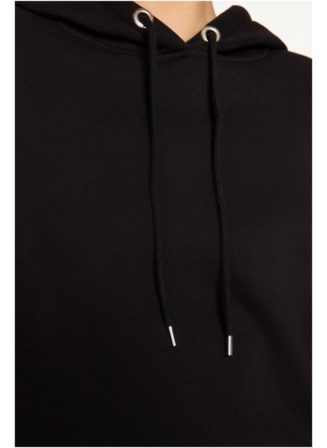 trendyol - Hoodie - Black - Oversize - Image 1
