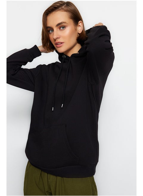 Hoodie - Black - Oversize