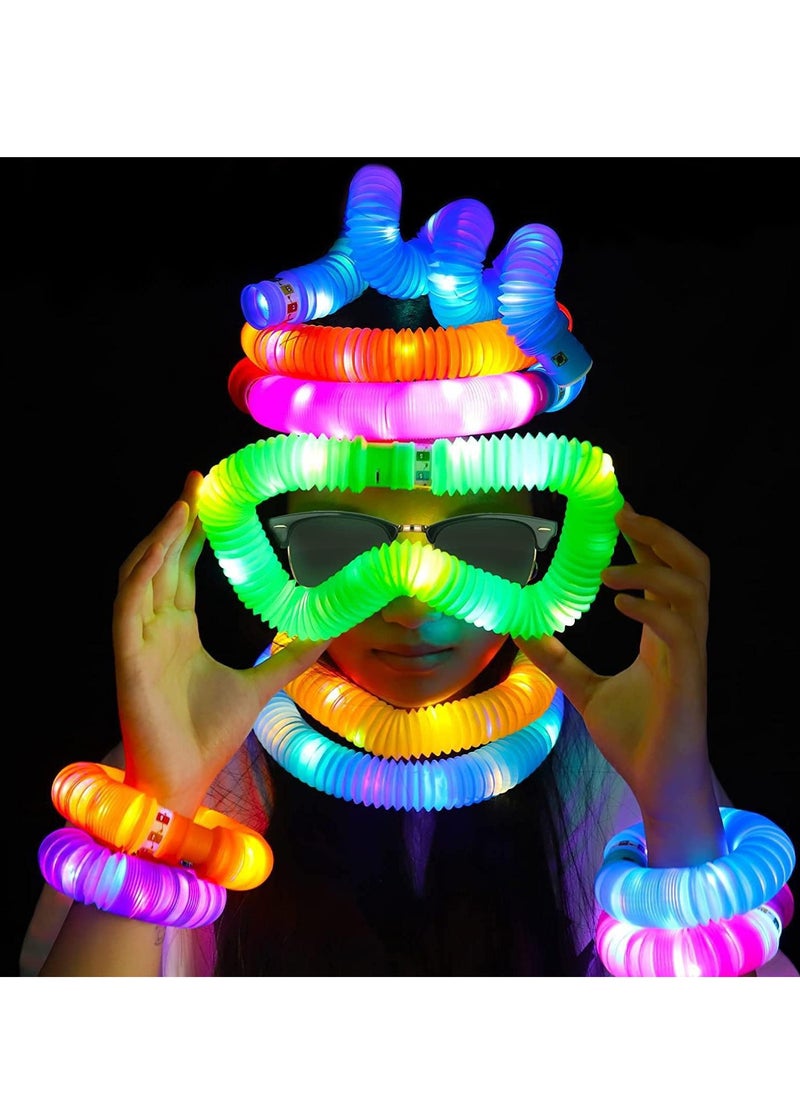 Captaintech Glow Sticks Bulk Party Favors 12 Pack for Kids Light Up Tubes in the Dark Supplies Toys Bags Stuffers Birthday Return Gifts  - Image 2