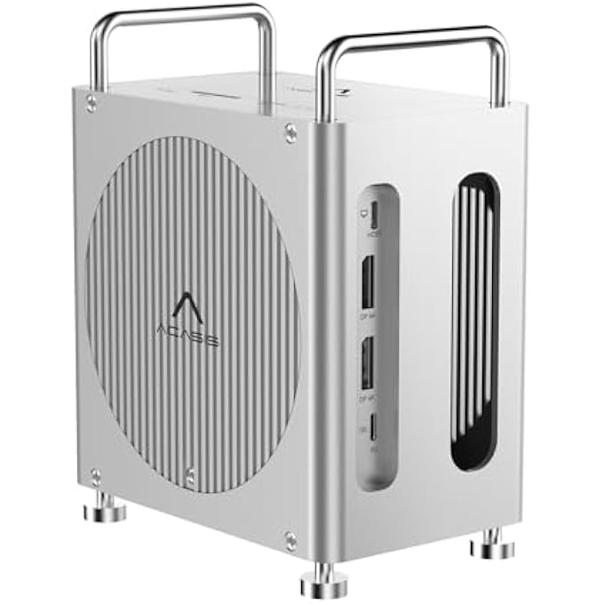 rayihni 40GBPS MAC MINI M4 DOCK WITH DUAL-BAY NVME SSD ENCLOSURE, 11-1 WORKSTATION FOR MAC MINI M4 AND M4 PRO, DOCKING STATION WITH DP 4K60HZ, 3XUSB-A10G, PD 30W, SUPPORTS DUAL SSD - Image 1