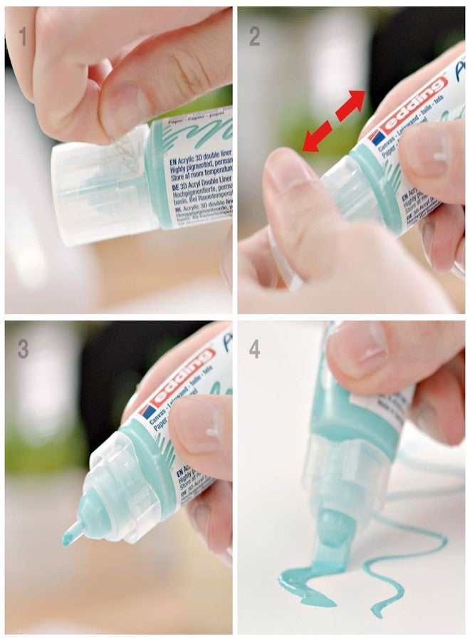 Edding 5400 Acrylic Double Ended Paint Marker - Telemagenta 909 - Image 3