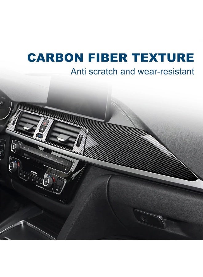 KUNGKIC Car Dashboard Cover Panel Sticker Carbon Style ABS Decal For BMW F30 F31 F32 F33 F34 F36 2013 2014 2015 2016-2018 3 4 Series LHD - Image 5