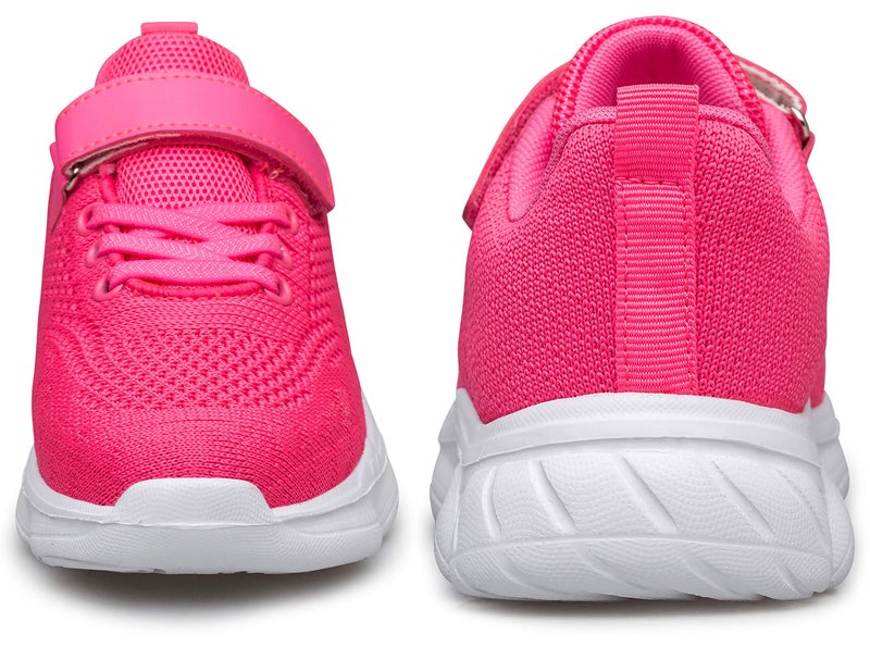 MURDESOT Kids Shoes Toddler Boys Girls Athletic Running Sports Strap Sneakers for Toddler/Little Kid/Big Kid Size 8 Pink - Image 2