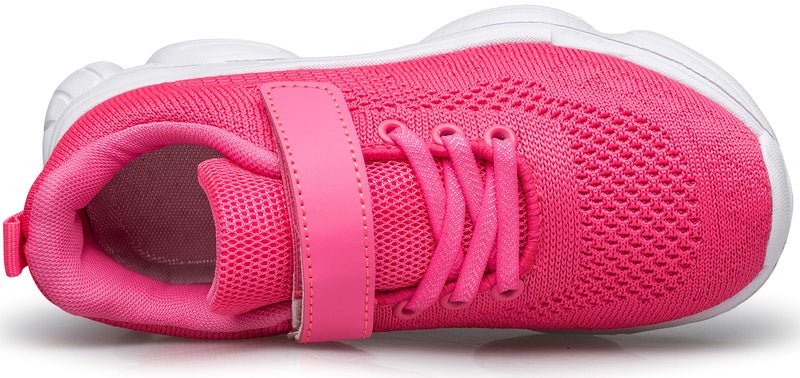 MURDESOT Kids Shoes Toddler Boys Girls Athletic Running Sports Strap Sneakers for Toddler/Little Kid/Big Kid Size 8 Pink - Image 5