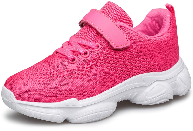 MURDESOT Kids Shoes Toddler Boys Girls Athletic Running Sports Strap Sneakers for Toddler/Little Kid/Big Kid Size 8 Pink - Image 1