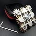 Bitopbi Pure Brass Fidget Spinner Gears Linkage Fidget Gyro Toy Metal DIY Hand Spinner Spins Long Time EDC Focus Meditation Break Bad Habits ADHD with Multiple Premium Bearings 9 Gears White - Image 4