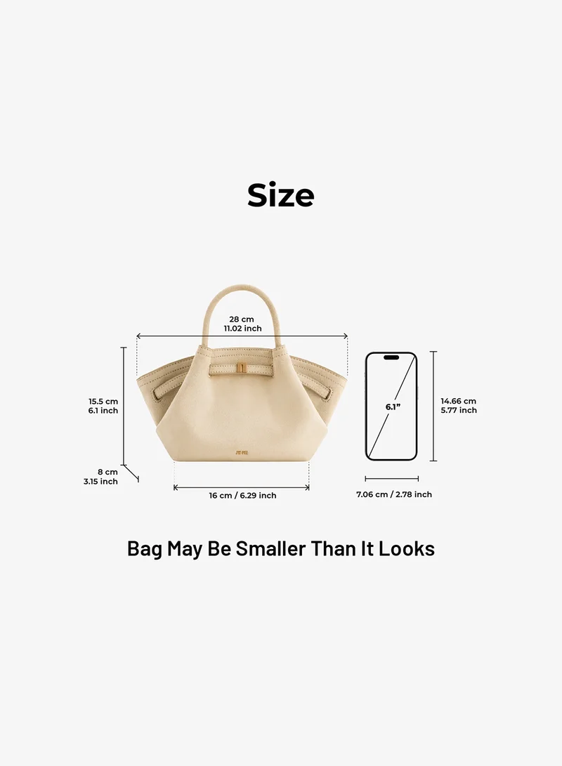 JW PEI off white Hana Mini Faux Suede Tote Bag for Women | Best Price UAE