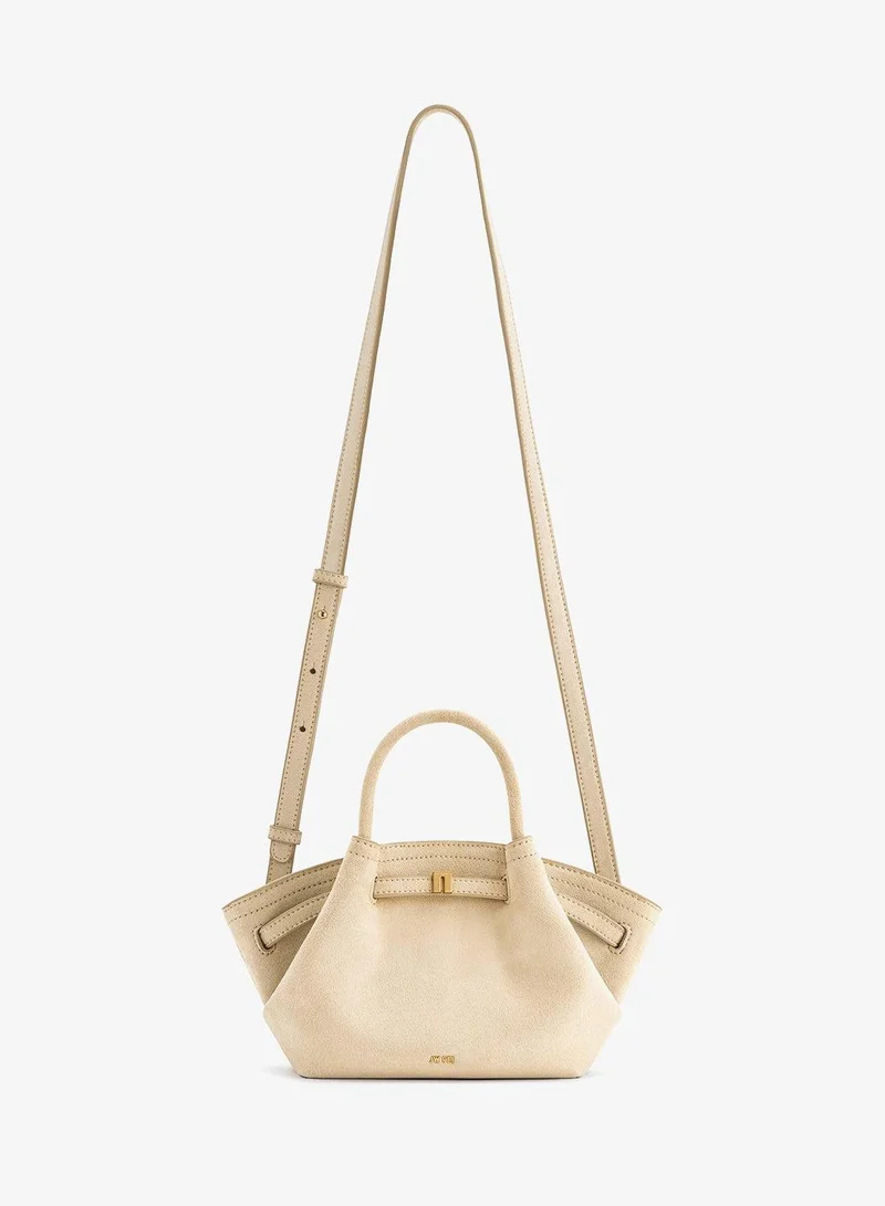 Jw Pei off white Hana Mini Faux Suede Tote Bag for Women | Best Price UAE