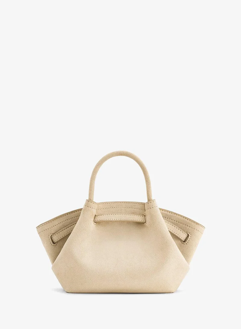 Jw Pei off white Hana Mini Faux Suede Tote Bag for Women | Best Price UAE