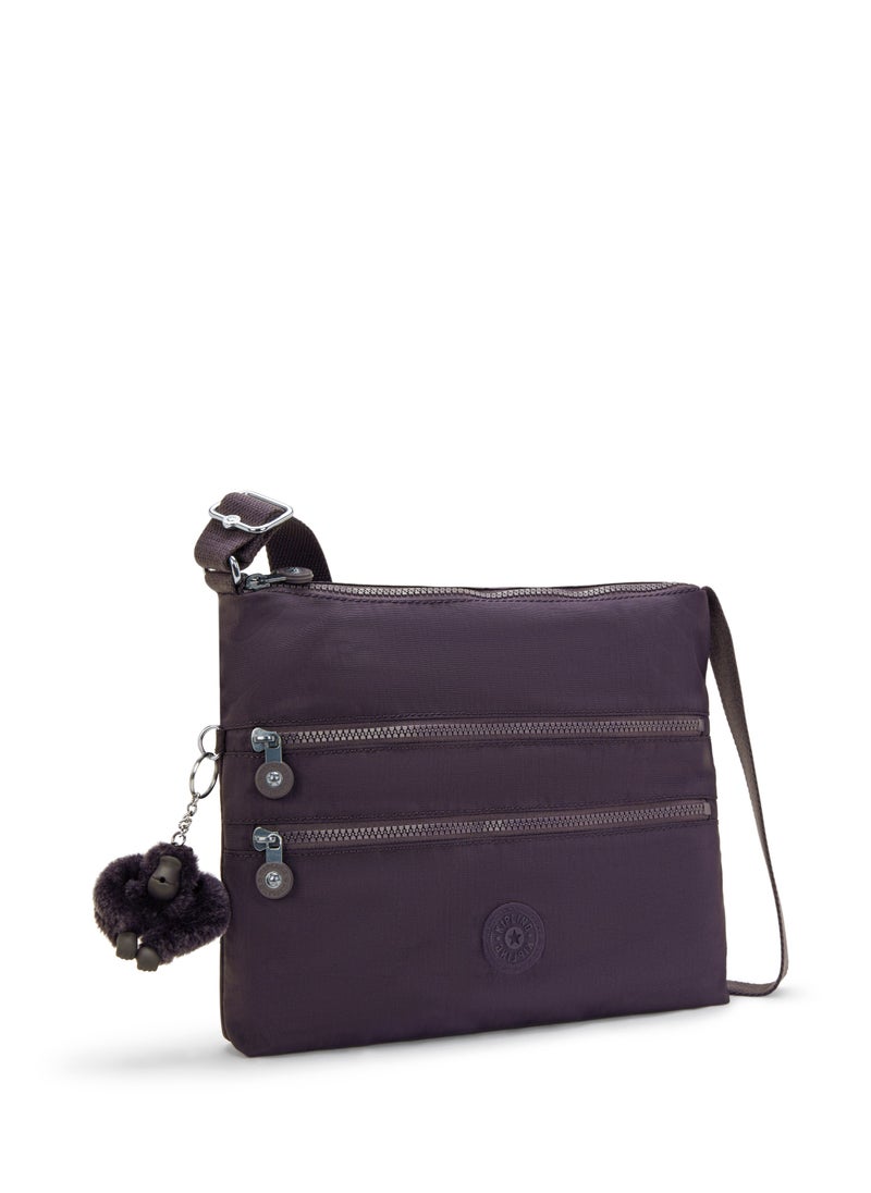 kipling Alvar Ultimate Plum Medium Crossbody  - Image 4