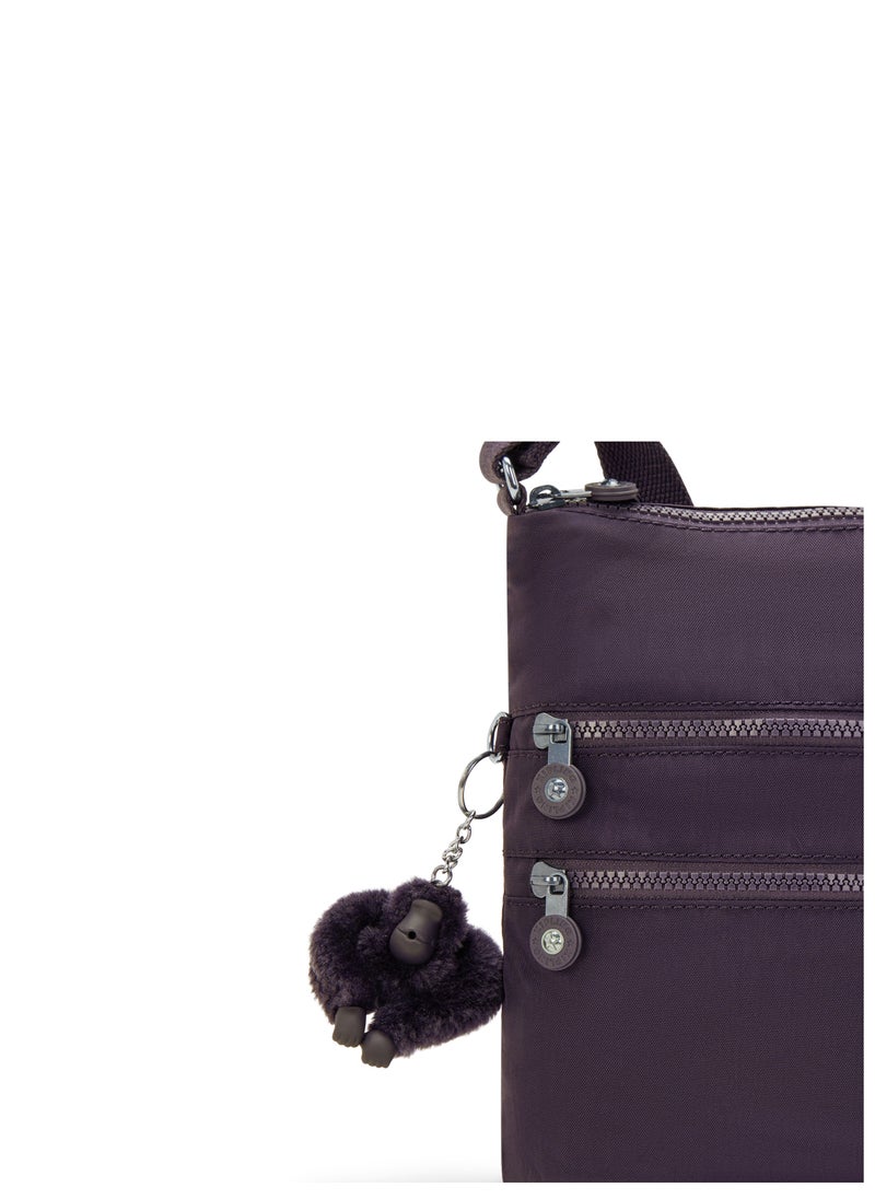 kipling Alvar Ultimate Plum Medium Crossbody  - Image 5