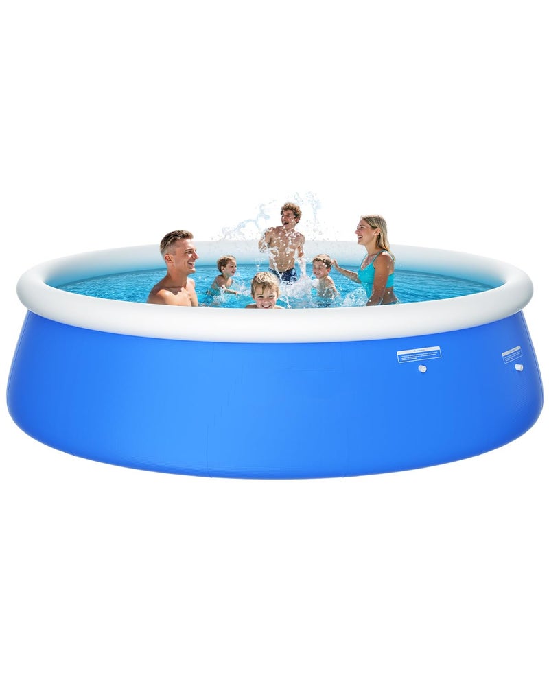Sunrio 2025 Upgrade 10'*30" Round Inflatable Top Ring Above Ground Swimming Pool Fast Easy to Set Up for Summer Outdoor Garden Backyard Childen Adults - Image 1