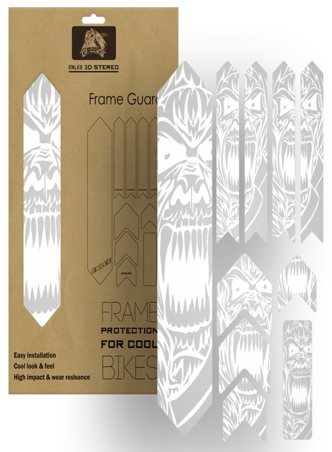 إنلي ملصق إطار الدراجة، واقي إطار الدراجة الجبلية، ملصق قابل للإزالة، غطاء لاصق لإطار الدراجة على الطريق - Image 1