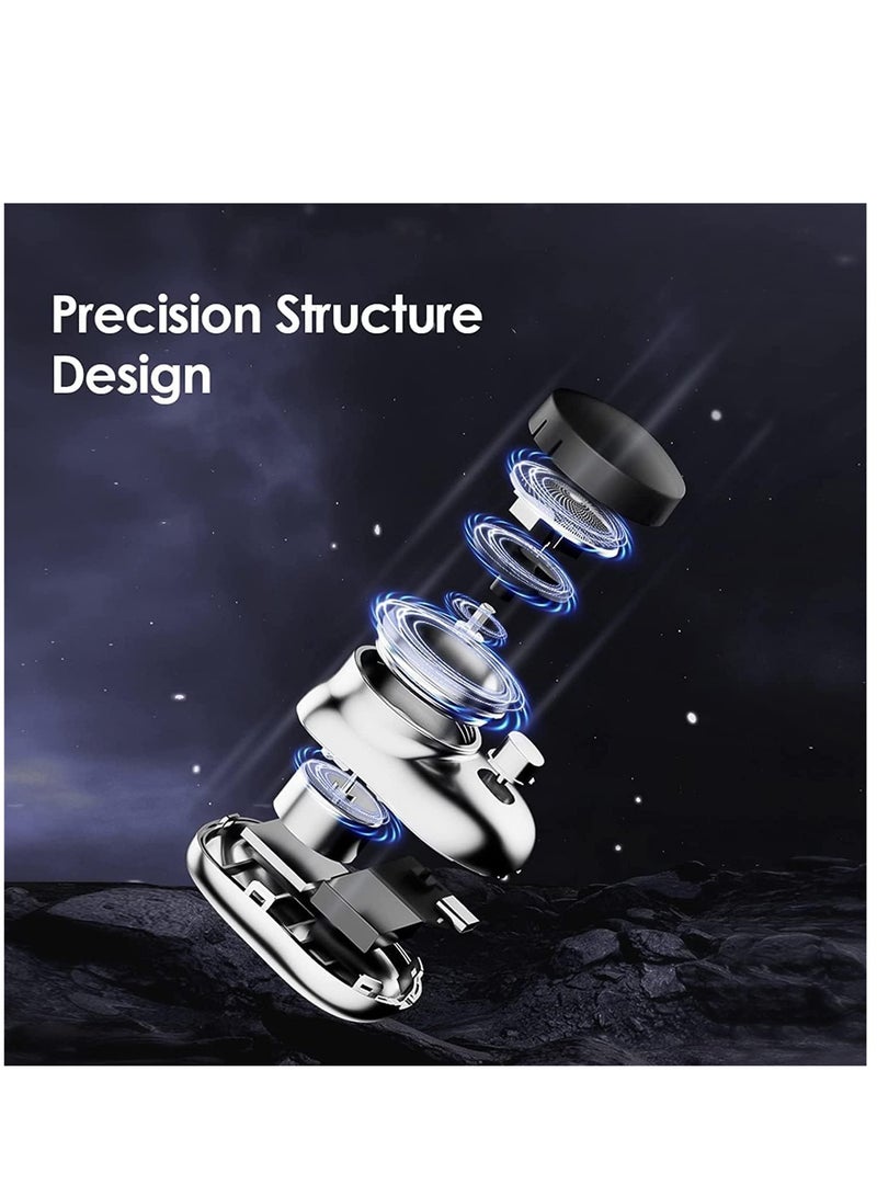 ELTRAZONE Mini Electric Shaver: Portable Pocket-Sized Razor for Men - Rechargeable, Travel-Friendly, USB Charging - Black" - Image 5