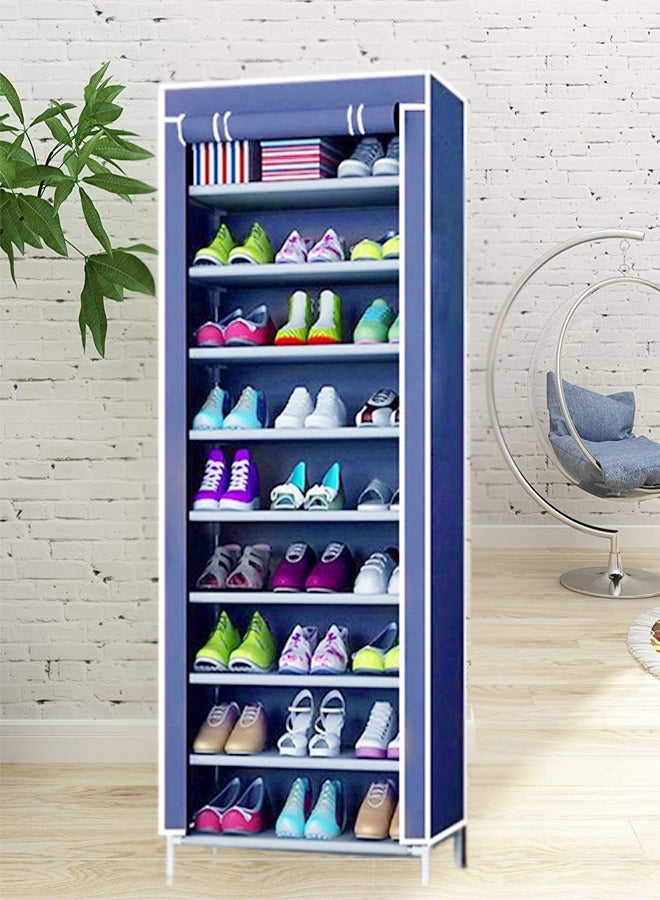 fashionhome غطاء مقاوم للغبار مكون من 9 طبقات لخزانة الأحذية ومنظم لتخزينها في الردهة وغرفة المعيشة 60 × 30 × 155 سم  - Image 2