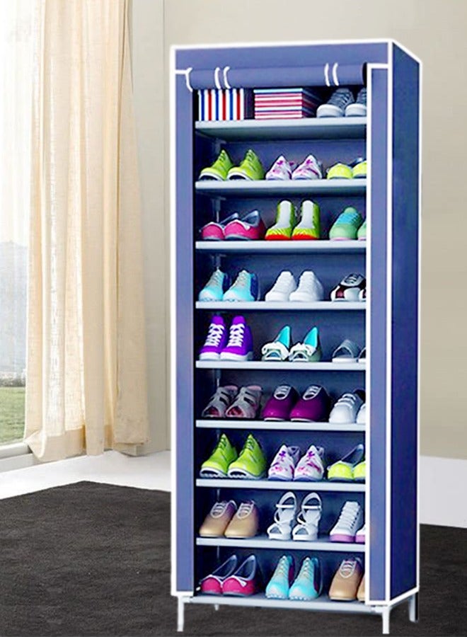fashionhome غطاء مقاوم للغبار مكون من 9 طبقات لخزانة الأحذية ومنظم لتخزينها في الردهة وغرفة المعيشة 60 × 30 × 155 سم  - Image 3