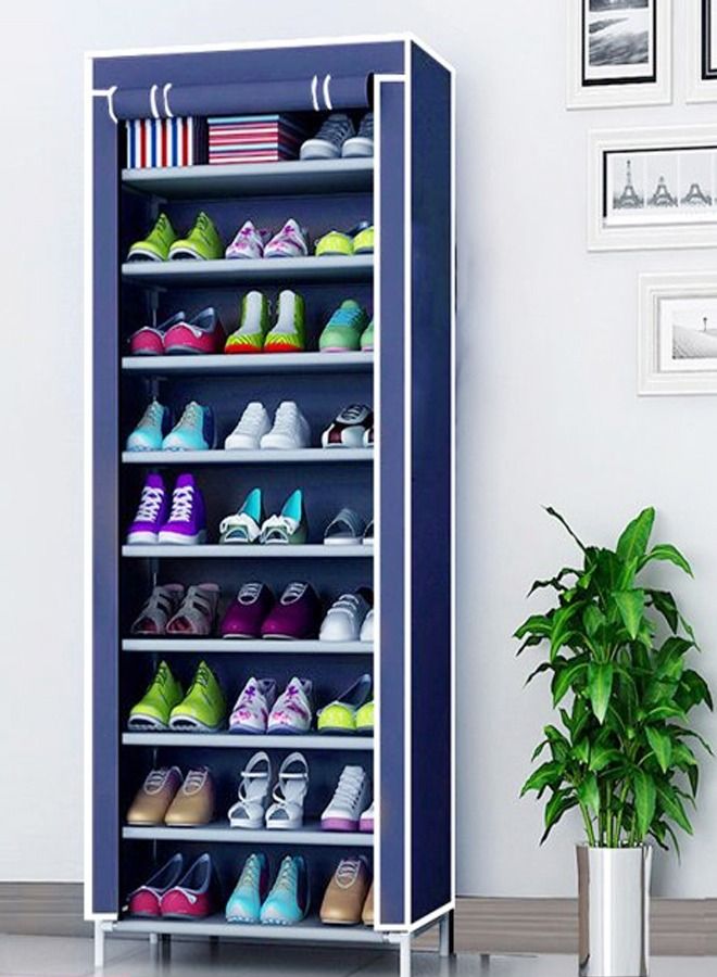 fashionhome غطاء مقاوم للغبار مكون من 9 طبقات لخزانة الأحذية ومنظم لتخزينها في الردهة وغرفة المعيشة 60 × 30 × 155 سم  - Image 1