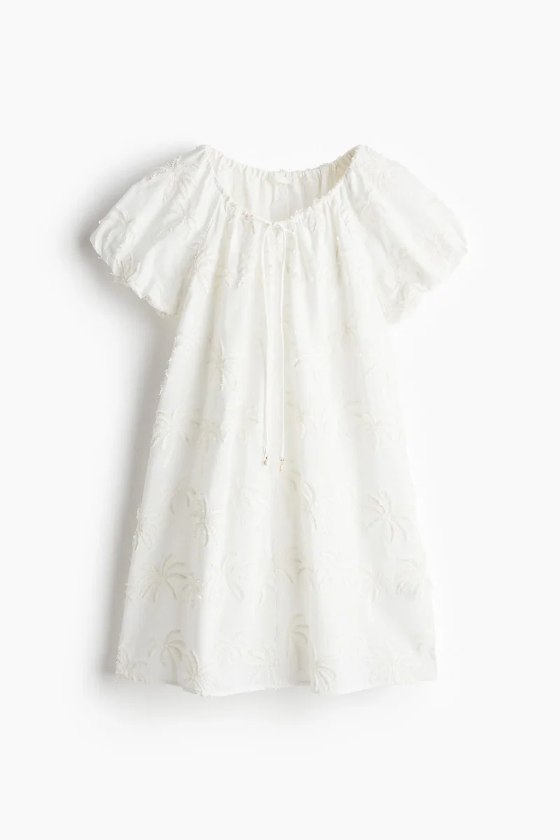 اتش اند ام Embroidered Tunic Dress