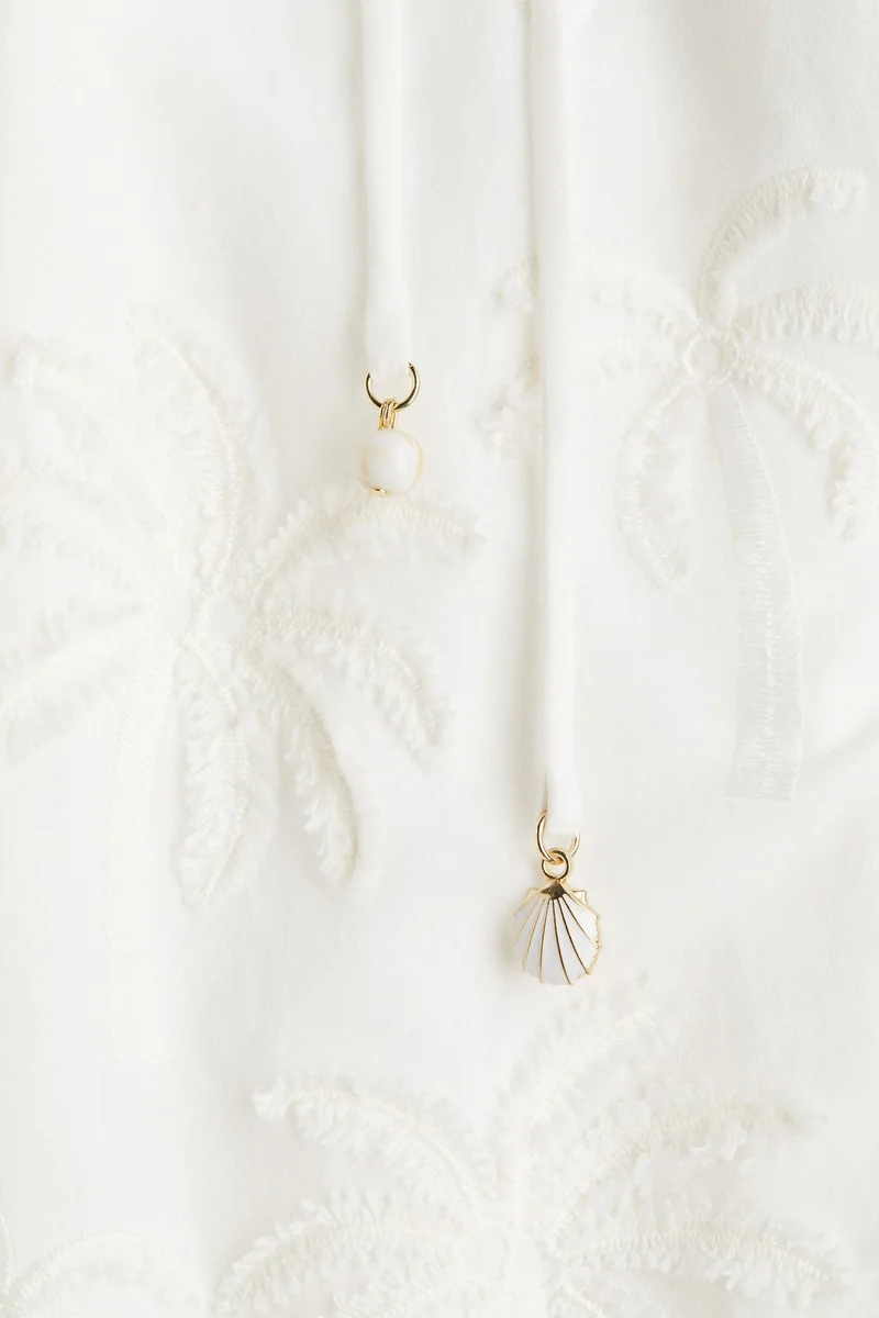 اتش اند ام Embroidered Tunic Dress