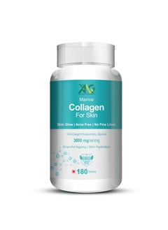 ANC Marine Collagen 3000Mg With Biotin & Vitamin C For Skin, Healthy Hair, Nails & Joints 180 Tablets (Pack Of 1)  - Image 1