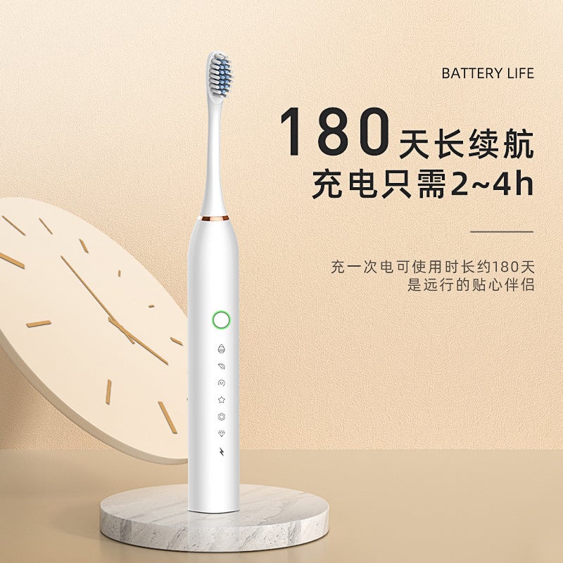Electric Toothbrush Charging Adult Soft Hair Automatic Sound Wave Charging Smart Tooth Cleaning Artifact For Lovers - Image 4