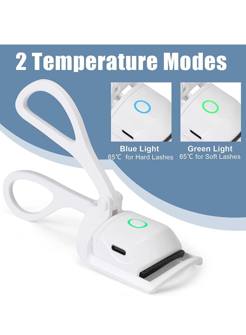 Hihonor Heated Eyelash Curlers - Rapid Heated Lash Curler - Rechargeable Electric Eyelash Curler - Temperature Control,Quick Natural Curling for Long Lasting with Sensing Heating Silicone Pad - Image 3